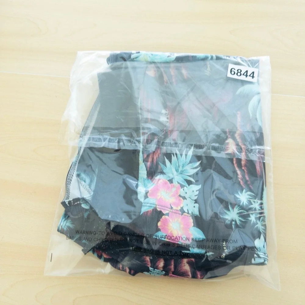 Billabong Mens Board Shorts 33 Black Tropical Floral Palm Tree Recycler Surf